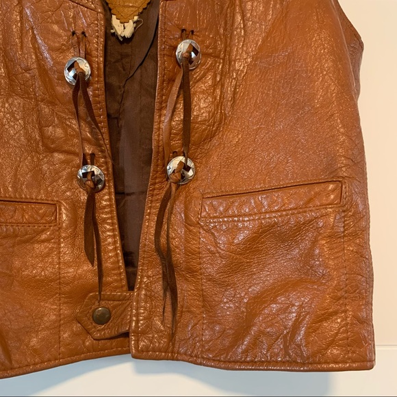 Vintage Pleather Vest - Picture 5 of 16